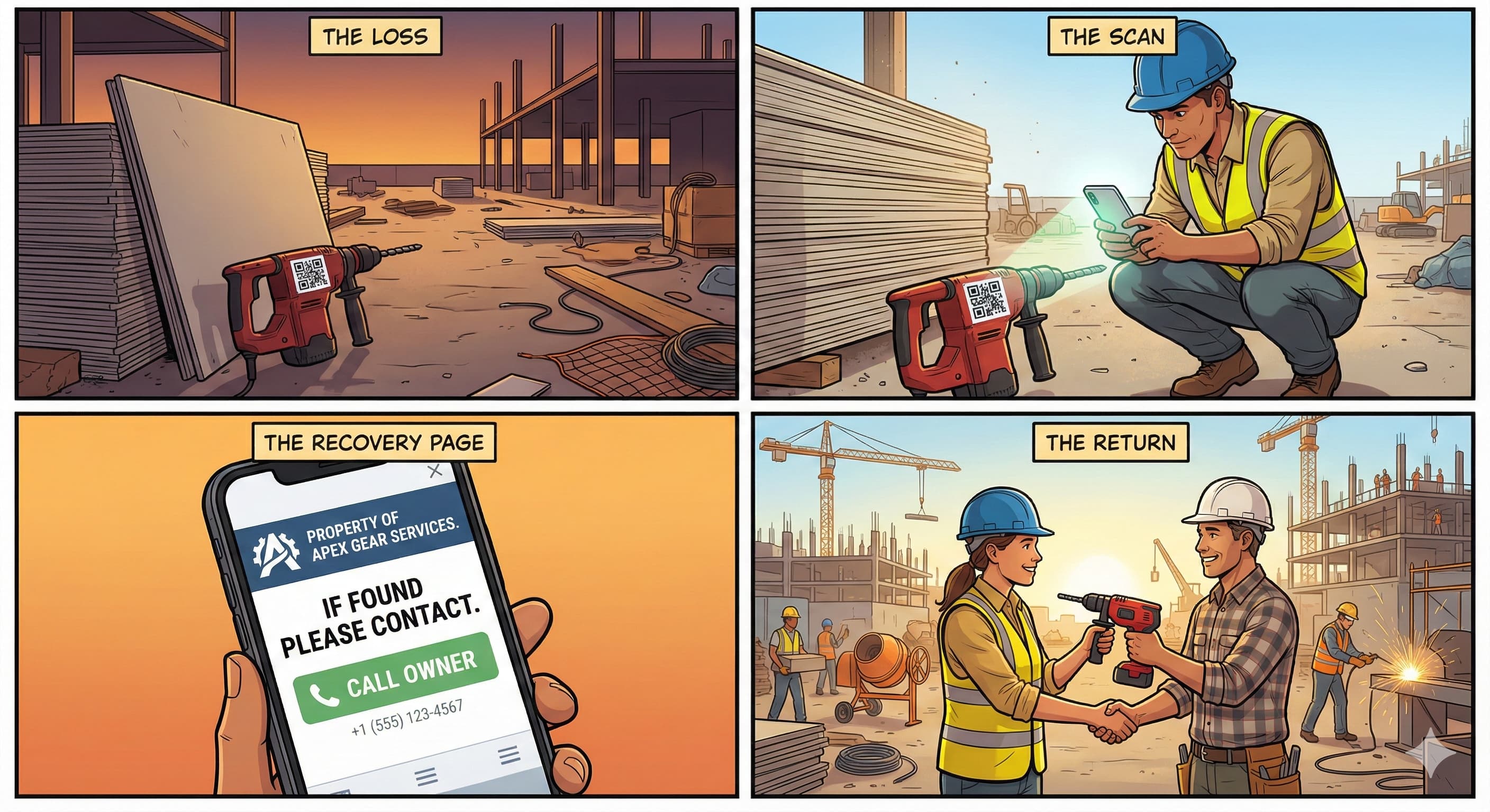 Lost Tool Recovery Public Page Example