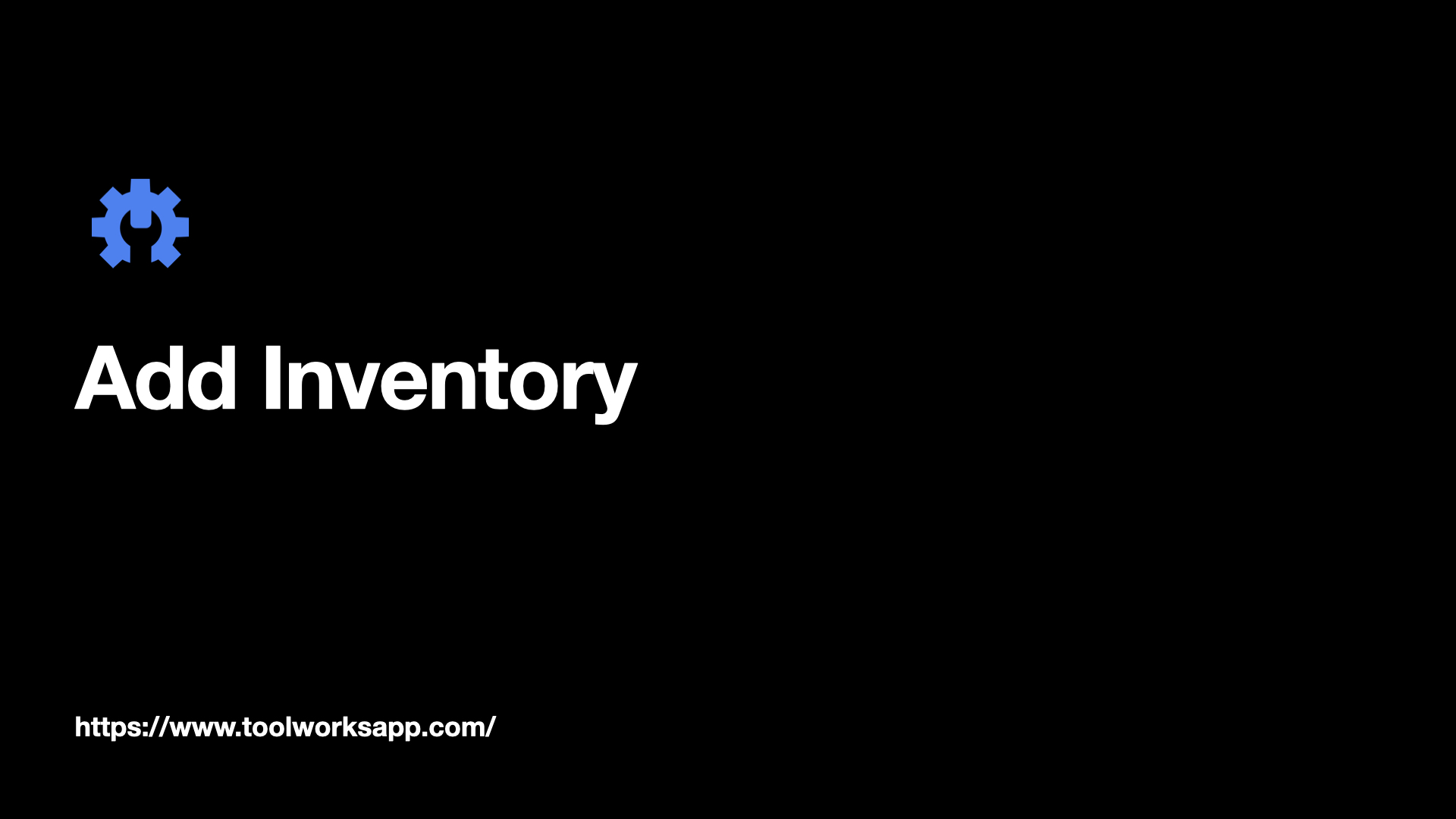 How To Add Inventory