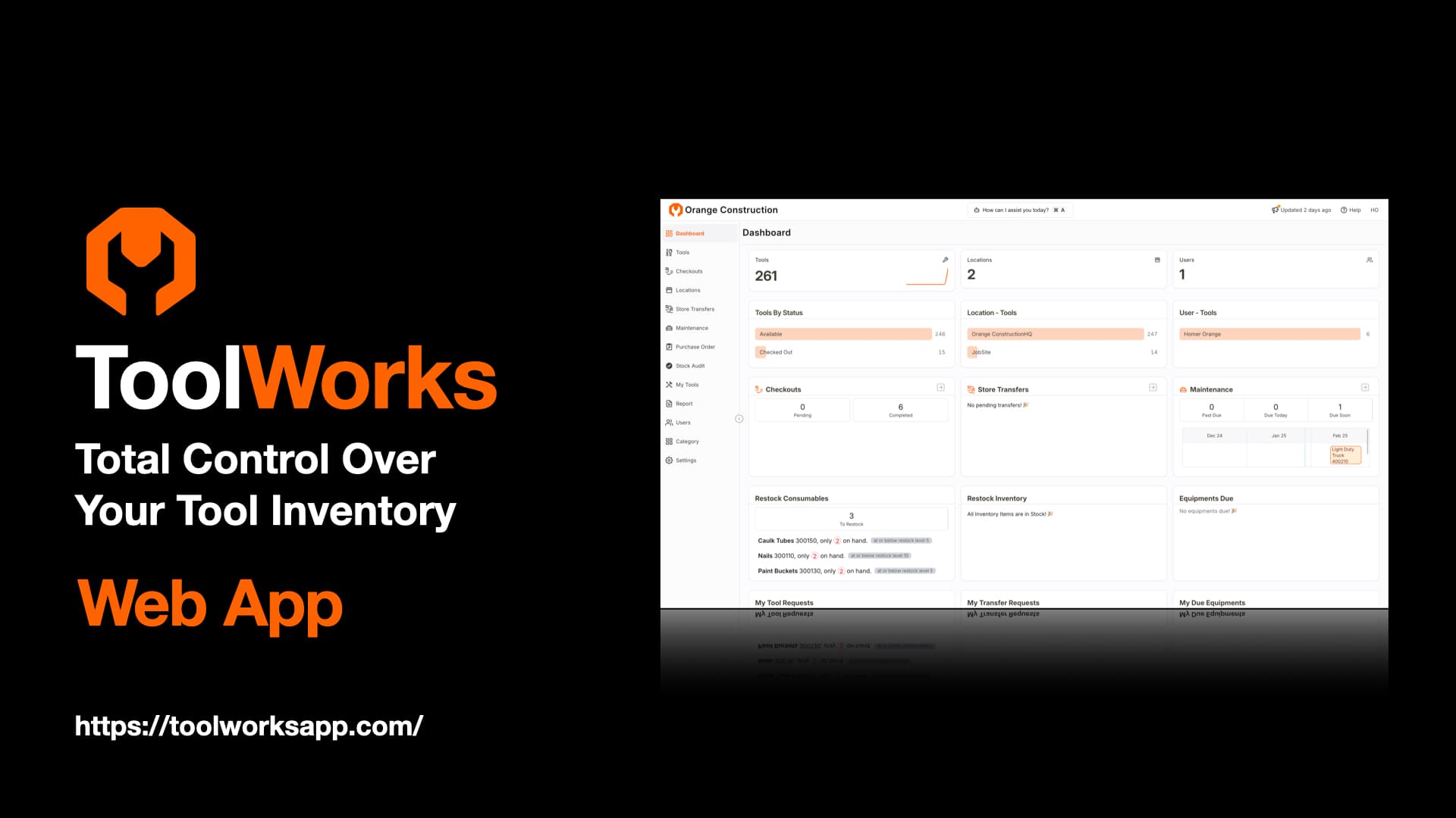 ToolWorks Web App Demo